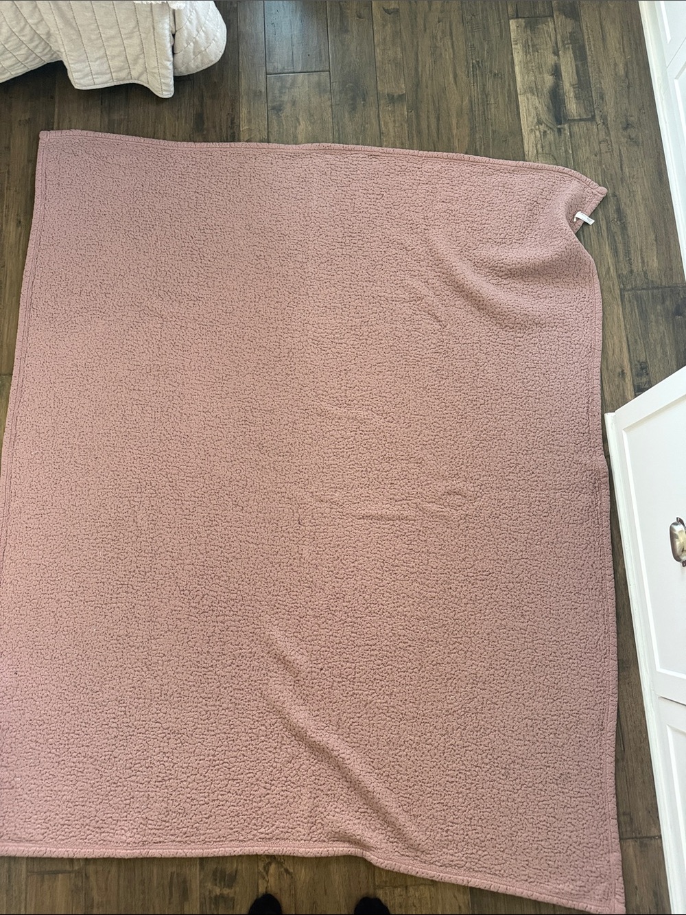 Urban Outfitters Pink Amped Fleece Throw Blanket